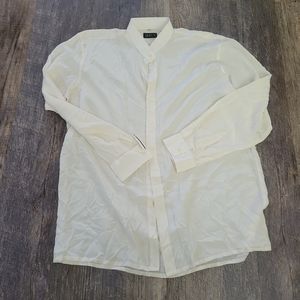 Bocci silk white button up shirt